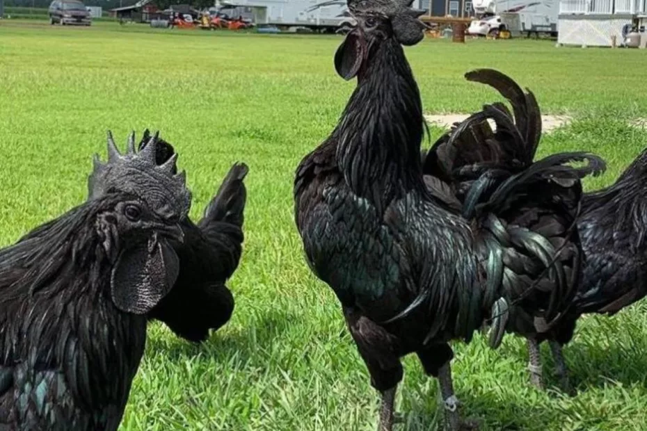 găina-Ayam-Cemani